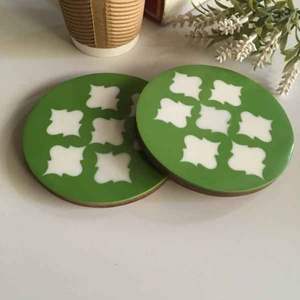 Latest Design Resin Inlay Coaster Set MDF Coaster Resin Coaster MDF Resin Inlay Coaster Place Mats at very low factory Price - Product Image 4