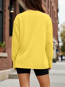Camiseta Elegante de Manga Larga para Mujer, Camiseta Personalizada con Estampado, Camiseta Informal de Manga Larga para Mujer, Ropa de Marca Privada al por Mayor - Product Image 5