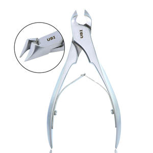 Coupe-ongles professionnel UBI en acier au carbone de luxe, ouverture de mâchoire large de 15 mm, pour ongles épais, lame incurvée, pointe acérée - Product Image 1