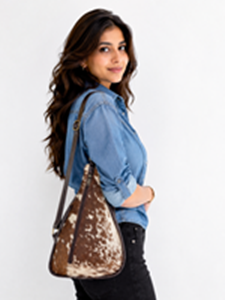 Cowhide Leather Shoulder Bag Trending Travel Handbag Stylish Genuine Leather Easy to Carry Multi Uses Money Belt - Product Image 6