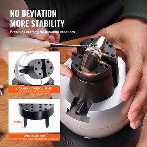 Morsa a sfera da 5 pollici per incisione, strumento di posizionamento con rotazione a 360 gradi e 35 accessori, blocco per incisione gioielli - Product Image 4