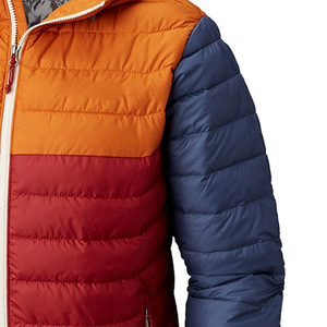 Men Outdoor <b>Jacket</b> Water Resistant Quick Dry Long Sleeve <b>Light</b> Blue Pocket Puffer Bubble <b>Jacket</b> - Product Image 4