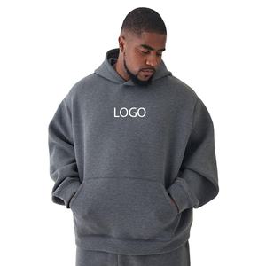 Худи оверсайз из флиса (460 GSM) для больших размеров, свободного кроя, для программ продаж одежды больших размеров и оптовых поставок - Product Image 1