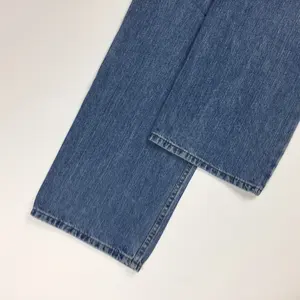 กางเกงยีนส์เดนิมสีฟ้าคุณภาพสูงสำหรับผู้ชาย พร้อมป้ายโลโก้แบบกำหนดเอง |   ทนทาน ระบายอากาศได้ดี และสวมใส่สบาย - Product Image 5