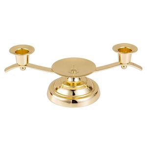 Bougeoir au design exquis Premium doré 3 têtes chandeliers support votif avec éclairage de haute qualité décor Arts vente chaude - Product Image 1