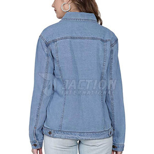 Veste en jean imperméable pour femme, vente en gros en ligne, veste en jean en polyester pour femme - Product Image 5