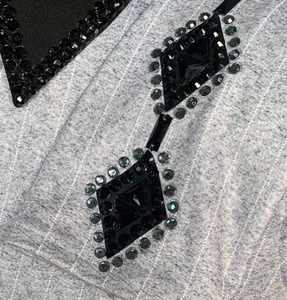Chemisier d'équitation pour femme, style western, orné de strass, à manches courtes, pour compétition, en polyester, Misha International - Product Image 4