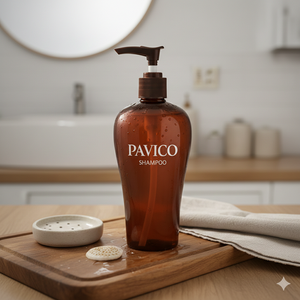 Proveedores de Envases al por Mayor de Vietnam, Marca Pavico, Botellas de PET de 300 ml, 24 mm, 40 g para Champú y Loción con Bomba, Impresión de Serigrafía - Product Image 3