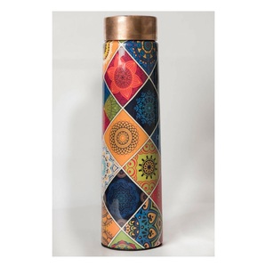 Premium Eco-Friendly <b>Copper</b> Water <b>Bottle</b> Reusable with Lid Gift Box Daily <b>Drinking</b> Home Office Gym School Travel Outdoor Use - Product Image 6