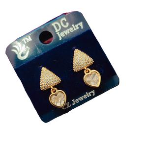 Pendientes de Botón Geométricos de Moda para Mujer, Chapados en Oro de Primera Calidad, Acero Inoxidable, Diseño Hipoalergénico, Joyería Fina para Fiestas - Product Image 2