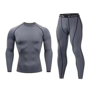 Chemises de compression unisexes respirantes en Spandex/Nylon, pour le sport, la gym, le MMA, le BJJ, Rash Guard à manches longues, Leggings, Combinaisons Rashguard - Product Image 6
