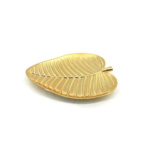 Plateau et bol en feuille d'or, accessoires de décoration de table de mariage, plateaux de luxe, plateau décoratif pour fruits, articles de décoration pour la maison, articles de table - Product Image 2