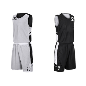 Conjunto de Uniformes de Baloncesto Personalizados para Hombre y Mujer, Sin Mangas, de Malla Transpirable, con Números de Equipo Impresos, Sublimados, Cuello en V, Ropa Deportiva - Product Image 1