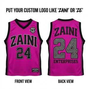 Maillot de basketball unisexe 220g en polyester maille respirante avec empiècements latéraux noirs, personnalisable avec strass thermocollés et broderie sergé courte à séchage rapide - Product Image 1
