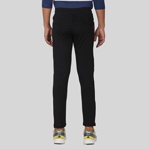 Pantalon de survêtement sport bleu quatre directions avec bande latérale, logo personnalisable, impression HD, délavage coloré, 100 % polyester, séchage rapide, tailles homme M/L/XL - Product Image 5