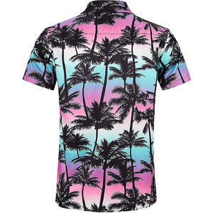 Chemise de plage ample et respirante à imprimé hawaïen personnalisé, impression numérique 3D, par le fabricant OEM – Vêtement de plage à motif floral - Product Image 3