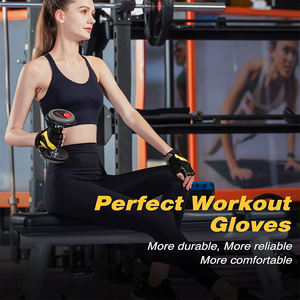 Guantes Deportivos Unisex de Neopreno, Antideslizantes, con Palma Acolchada, Ligeros, sin Dedos, con Correa Ajustable para la Muñeca, para Levantamiento de Pesas y Gimnasio - Product Image 5