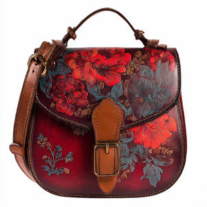 Sac bandoulière en cuir véritable sublimé, imperméable, pour femme, mode été - Product Image 4