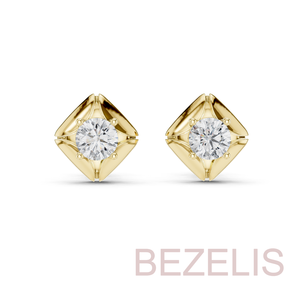 Boucles d'oreilles en diamant HPHT cultivé en laboratoire, taille ronde, clarté VVS, accessoire de mode raffiné, bijoux fins, cadeau de mariage, accessoire de luxe certifié - Product Image 3