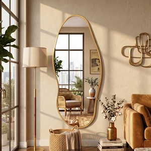 Marco de Espejo de Pared de Madera Tradicional, Hecho a Mano, Ecológico, Duradero, de Madera de Sheesham, OEM, Personalizado, Venta al Por Mayor |   Aqudus Saleem - Product Image 5