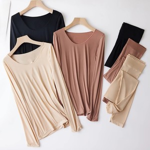 Vêtements thermiques sans couture pour femmes en coton, prix de gros, ensemble chaud d'hiver 2 pièces, caleçons chauffants - Product Image 5