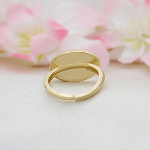 Wholesale 925 Sterling <b>Silver</b> Gold Plated Devil Eye <b>Adjustable</b> Cocktail <b>Ring</b> Red Enamel White Zircon Fashion Jewelry for Women - Product Image 2