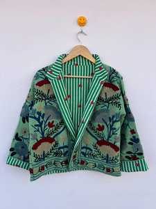 Veste courte brodée TNT Suzani pour femme, style ouzbek, veste d'hiver, style bohème chic, vêtements d'extérieur - Product Image 5