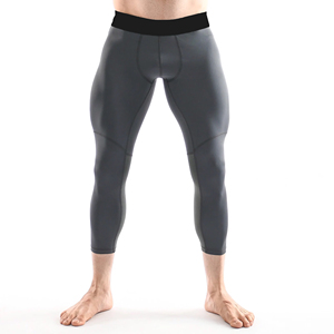 Pantalon de compression pour hommes personnalisé en gros, vente chaude – Impression de logo personnalisé, course à pied et gym, séchage rapide, respirant, sport - Product Image 1