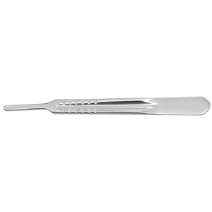 # 4 mangores de bisturí de 5-1/4 pulgadas (13.5 cm), mango de bisturí quirúrgico de acero inoxidable para hojas Bard-Parker n.º 20-25 Vaslcare - Product Image 1
