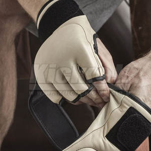 ถุงมือ MMA หนังคุณภาพสูงแบบครึ่งนิ้ว ดีไซน์ปรับแต่งได้สำหรับการฝึกศิลปะการต่อสู้ - Product Image 5