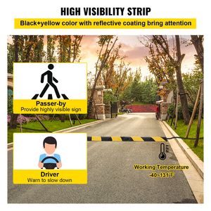 Rampa Modulare in Gomma per Riduzione Velocità con 2 Canali, Protezione Cavi e Copertura in PVC per Esterni, Facile Installazione su Strade in Calcestruzzo - Product Image 5