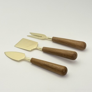 ชุดมีดชีสทำมือสุดหรูหรา สแตนเลสสตีล ด้ามไม้ สวยงาม ใช้สำหรับงานแต่งงานและโอกาสพิเศษ - Product Image 6