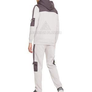 ชุดวอร์มผ้าฟลีซสีพื้นแบบลำลองสำหรับฤดูหนาว ดีไซน์สั่งทำพิเศษ ระบายอากาศได้ดี คุณภาพพรีเมียม ขายส่ง - Product Image 2