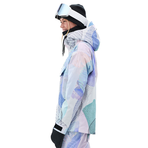 Veste de ski pour femme, imperméable, coupe-vent, isolée, chaude, respirante, avec capuche, pour sports d'hiver, snowboard - Product Image 3