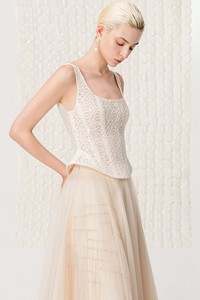 High Quality Women's Casual <b>Skirts</b> Elegant ARCHLINE MIDI <b>SKIRT</b> ODM Private Label Sparkly <b>Mesh</b> Fabric Long <b>Skirts</b> For Women - Product Image 3