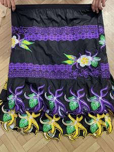 Women's Vintage A-Line Pleated Anti-Wrinkle Soft 100% Polyester Solid Mini <b>Skirt</b> Discharge Printed Knitted Lower Hem Summer - Product Image 4