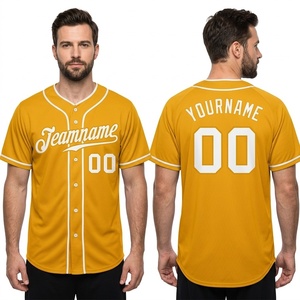 Camiseta de Béisbol al por Mayor con Logotipo Bordado, Uniforme Deportivo Unisex de Manga Corta, Malla de Poliéster, Uniforme de Béisbol 3D - Product Image 1
