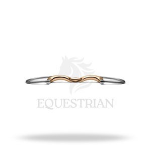 Mors d'équitation Hunter D Ring Lozenge Gold Snaffle pour chevaux, équipement d'équitation - Product Image 3