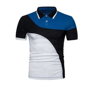 เสื้อเชิ้ตแขนสั้นลายทางผ้าฝ้าย 100% สำหรับผู้ชาย แต่งขอบตัดสี สำหรับใส่ในช่วงฤดูร้อน - Product Image 2
