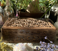 Caja de Joyería de Madera con Gran Capacidad de Almacenamiento, Diseño Tradicional Ligero, Grabada con Láser, con Tapa y Foto Personalizada para Guardar Recuerdos