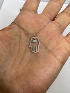 จี้เพชรโมอิสซาไนต์ทรงกลมเงินแท้ 925 งานแฮนด์เมดจากฮุมซ่า เหมาะสำหรับงานพิธีทางศาสนา เครื่องประดับชั้นดี จี้และเครื่องราง - Product Image 6