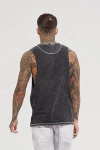 Camiseta sin mangas de gimnasio para hombre de nuevo diseño, ropa deportiva de secado rápido para Fitness, chalecos de estilo de lavado ácido, camisa, ropa deportiva de entrenamiento - Product Image 2