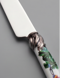 Ensemble de couverts en céramique florale avec poignée, en acier inoxydable, passe au lave-vaisselle, vaisselle de mariage, design multicolore plaqué argent - Product Image 2