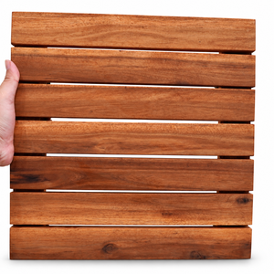 Support pour plantes en bois de 14 pouces avec roues Porte-pot de fleurs rond, plateau à roulettes - Product Image 1