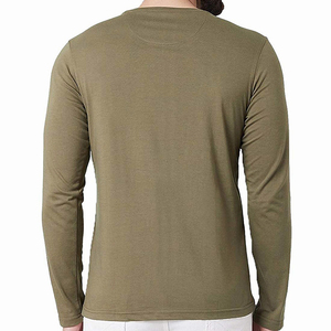 T-shirts pour hommes à manches longues durables, en coton doux, pour un usage quotidien, tissu respirant, coupe confortable, adaptés aux séances de sport - Product Image 2