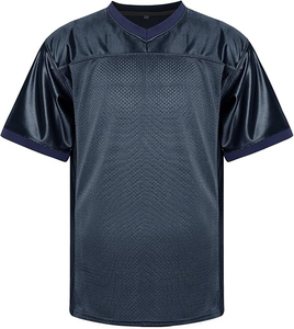 High Quality Plus Size Short Sleeve Printed American Football Jersey Breathable Mesh Custom Logo Front Quick Dry Anti-Bacterial - Product Image 3