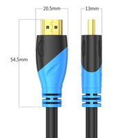 Câble mâle-mâle plaqué or 2.0 haute vitesse 4K 60Hz pour le gaming et le home cinéma