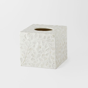 ที่ใส่กระดาษทิชชูฝังกระดูกสุดหรูสำหรับโต๊ะทำงานและห้องพักโรงแรม กล่องใส่กระดาษทิชชูฝังกระดูกทำมือ งานศิลปะอินเดียแบบดั้งเดิม - Product Image 4