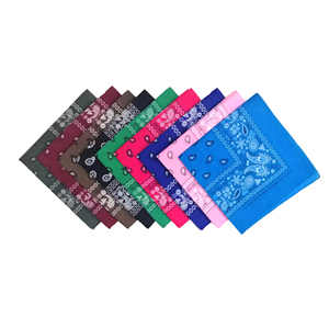 Foulard carré en coton imprimé numérique motif cachemire 22 pouces – Qualité supérieure, couleurs et tailles personnalisables, unisexe, respirant - Product Image 1