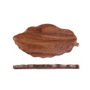 Plateaux de service en bois de teck 28x15 cm, design moderne du milieu du siècle, forme rectangulaire |   Vente en gros personnalisée OEM |   Aqudus - Product Image 5